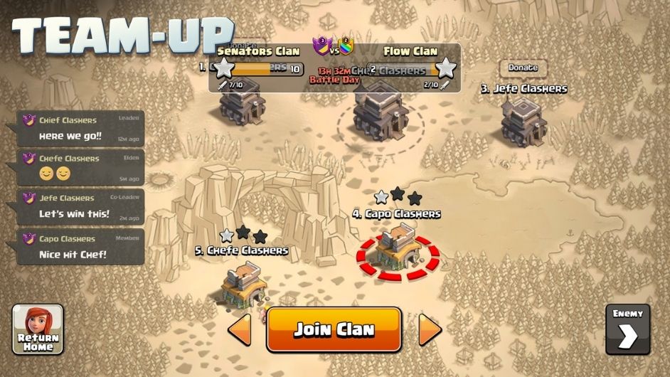 Clash of Clans teams
